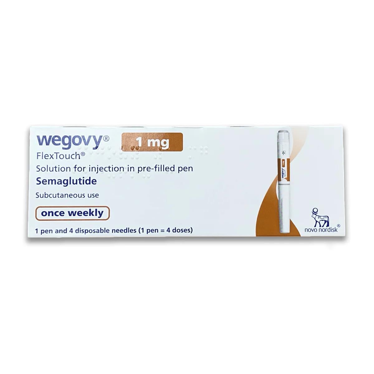 Wegovy1mg FlexTouch (Semaglutide) - Novo Nordisk Weekly Pen